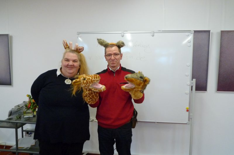 Giraffe oder Wolf