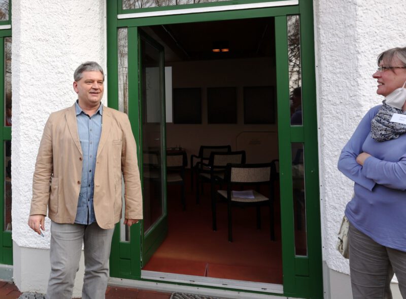 Kleine Pause auch für den Tagungsleiter D. Lazarek