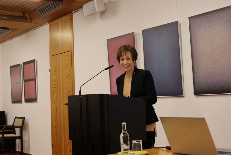 Eine lebhafte Referentin: Prof. Dr. Agnes Wuckelt