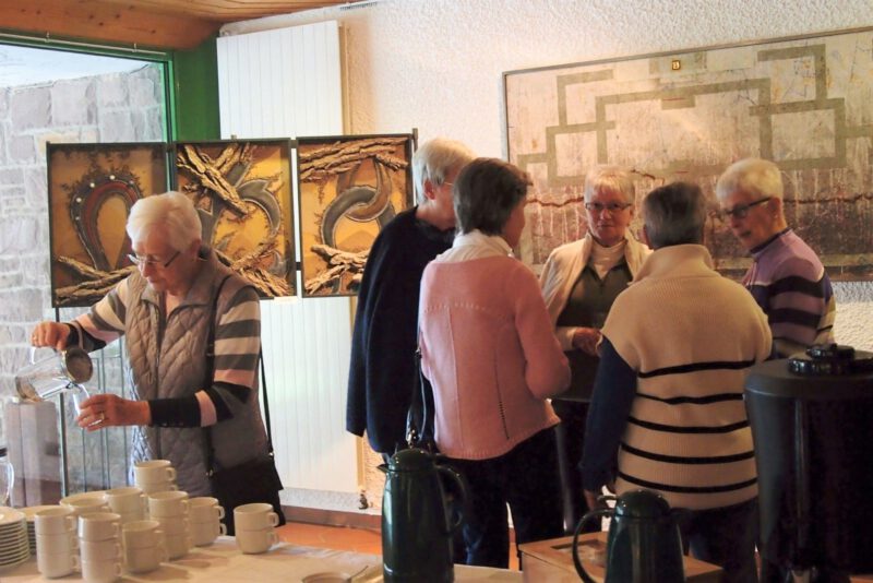 Auch beim Kaffee im Gespräch 