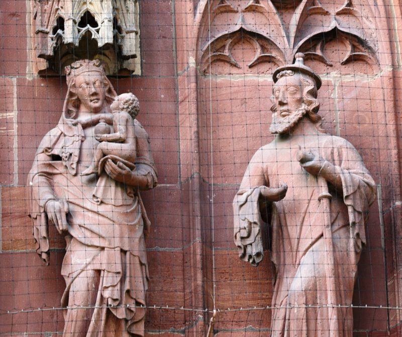 Detail - Josef und Maria mit Kind
