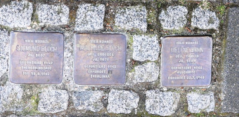 Auf vielen Wegen zu finden - Stolpersteine