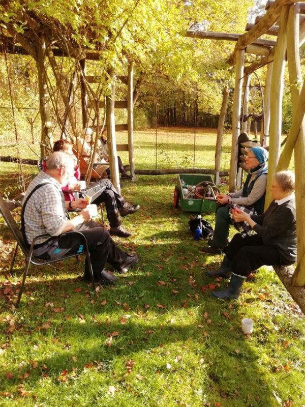 Fachsimpeln in der Pause