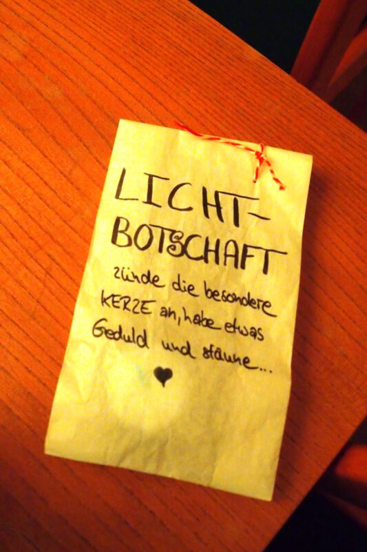 Eine Lichtbotschaft weiterschenken - kreativ und inspirierend