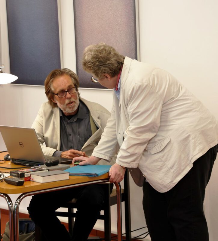 Prof. Zwick und Dorothee Mann im Gespräch