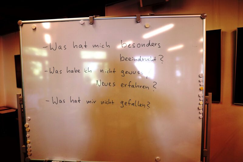 Leitfragen beim Abschlussgespräch
