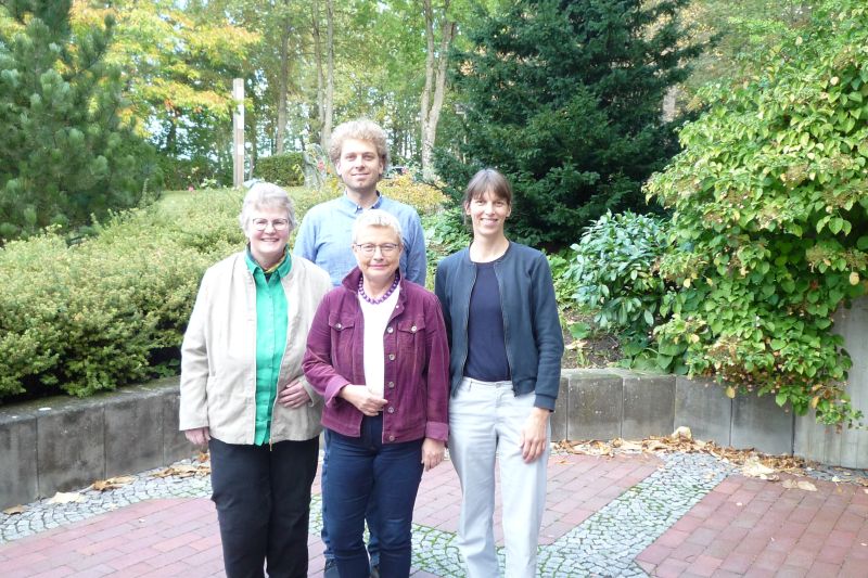 Unsere Referentinnen Prof. Johanna Rahner und David Aderholz mit Oberin Dorothee Mann, Die Hegge und Dr. Sandra Legge