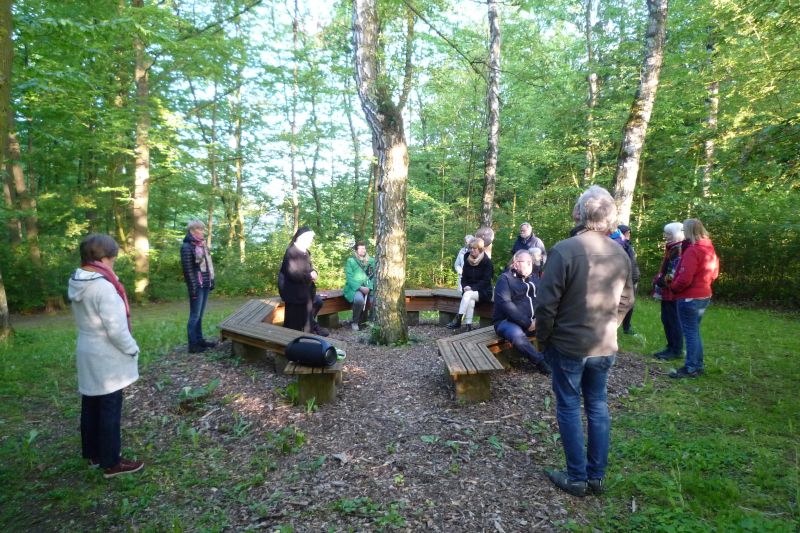 Meditation im Park