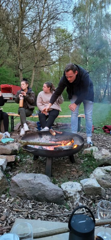 Grillen mit dem Lagerfeuer